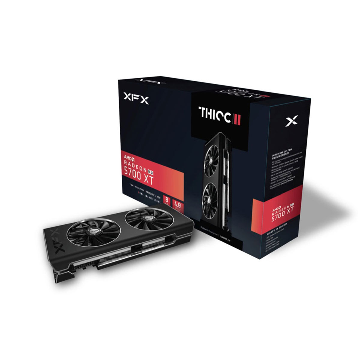 مشخصات کامل xfx rx5700xt 8gb