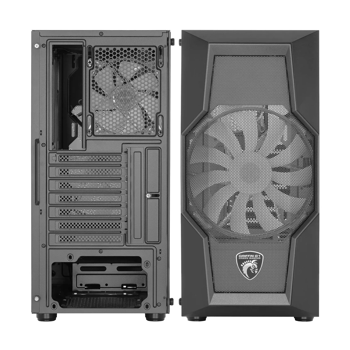 کیس کامپیوتر Green Griffin G1 نمای پشت