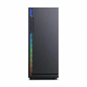 کیس Huntkey L320-18 نمای روبرو با پنل شیشه‌ای