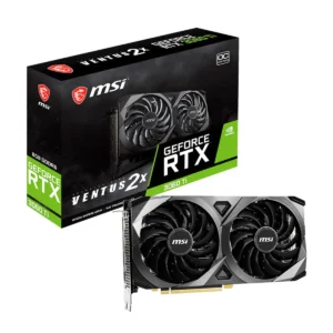 کارت گرافیک MSI RTX 3060 Ti VENTUS 2X OC مناسب گیمینگ 1440P و رندرینگ حرفه‌ای