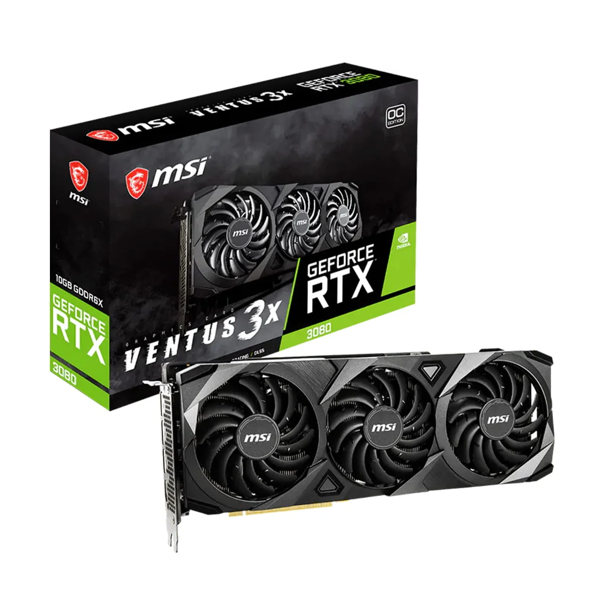MSI RTX 3080 Ventus 3X OC 10GB مخصوص گیمینگ و رندر